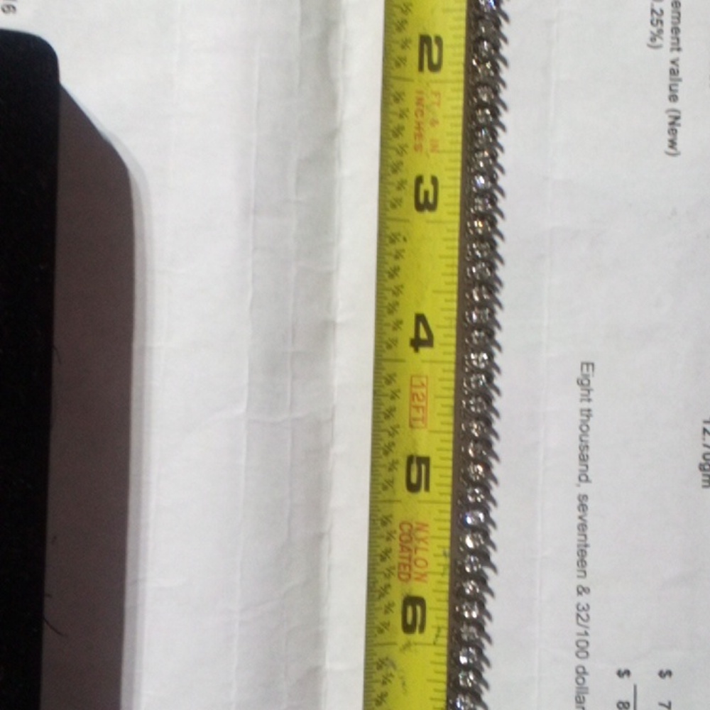 BEAUTIFUL 5.03 CT diagram tennis bracelet 10ct white gold 7 in